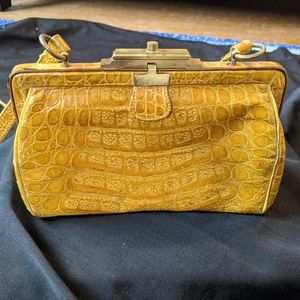 Henri Bendel vintage yellow bag